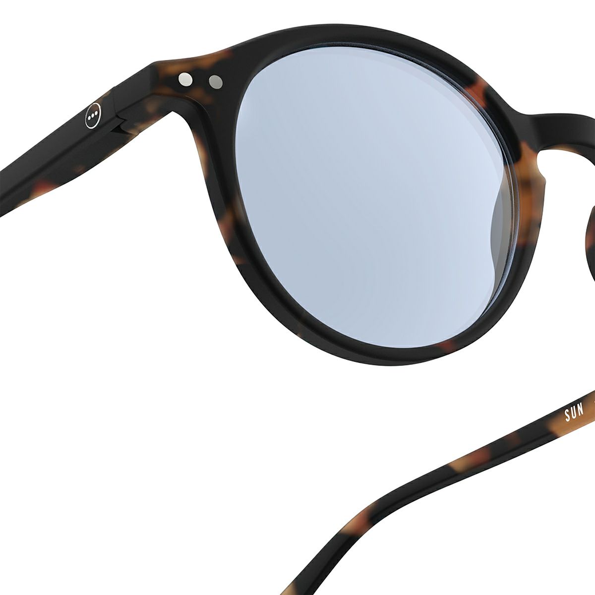 SUN LIGHTCOLOR #DTortoise(Light blue lenses)