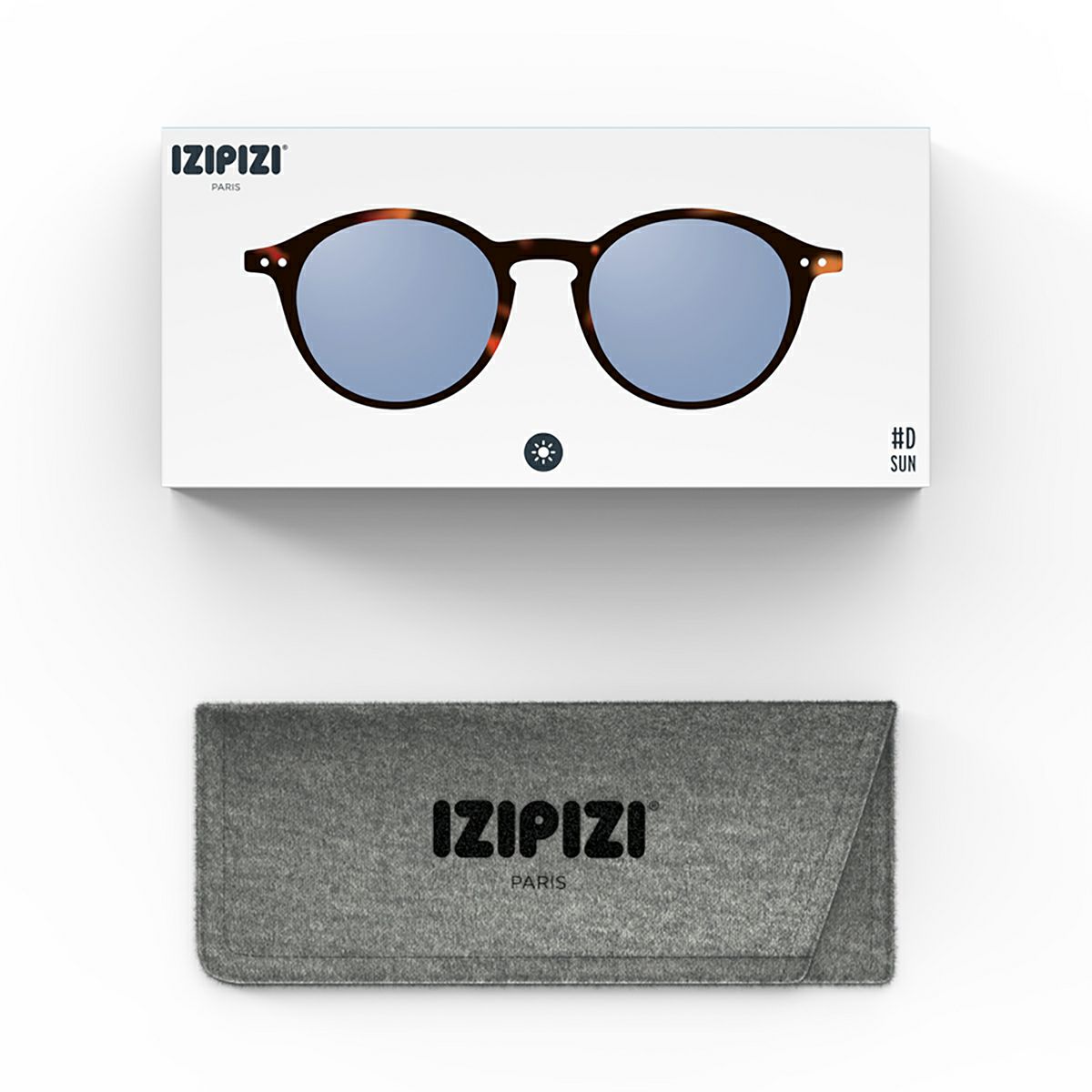 SUN LIGHTCOLOR #DTortoise(Light blue lenses)