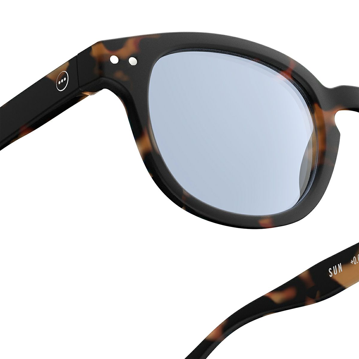 SUN LIGHTCOLOR #CTortoise(Light blue lenses)