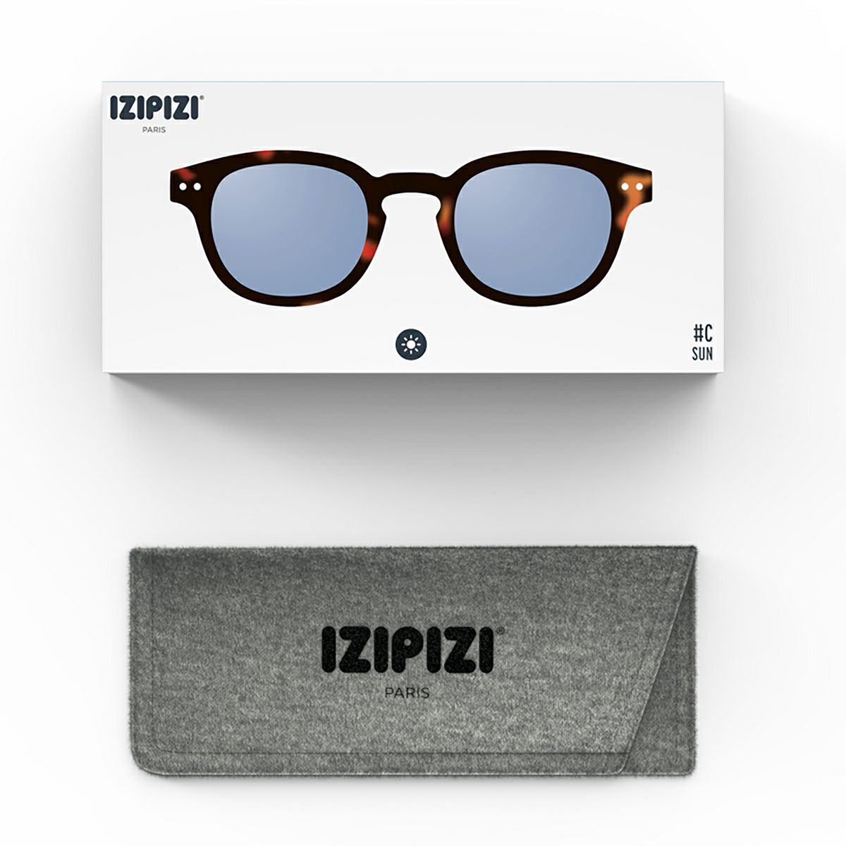 SUN LIGHTCOLOR #CTortoise(Light blue lenses)