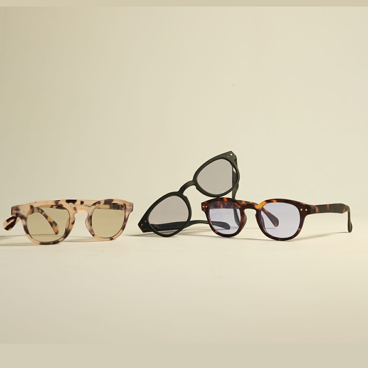 SUN LIGHTCOLOR #CTortoise(Light blue lenses)
