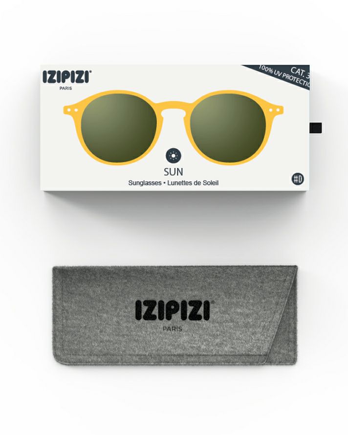 SUN #DYellow Honey(Green Lenses) | IZIPIZI ONLINE STORE