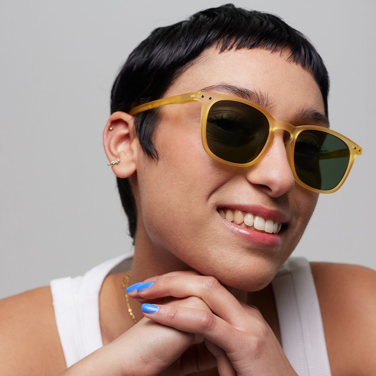 SUN #EYellow Honey(Green Lenses)