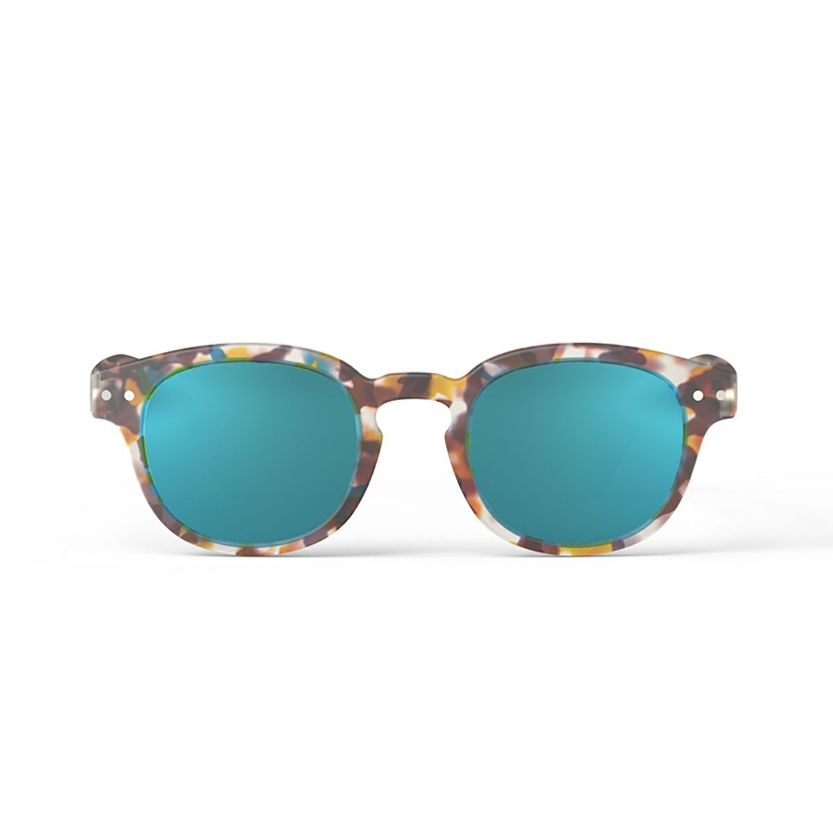 JUNIOR SUN#ｃblue tortoise(mirror lenses)