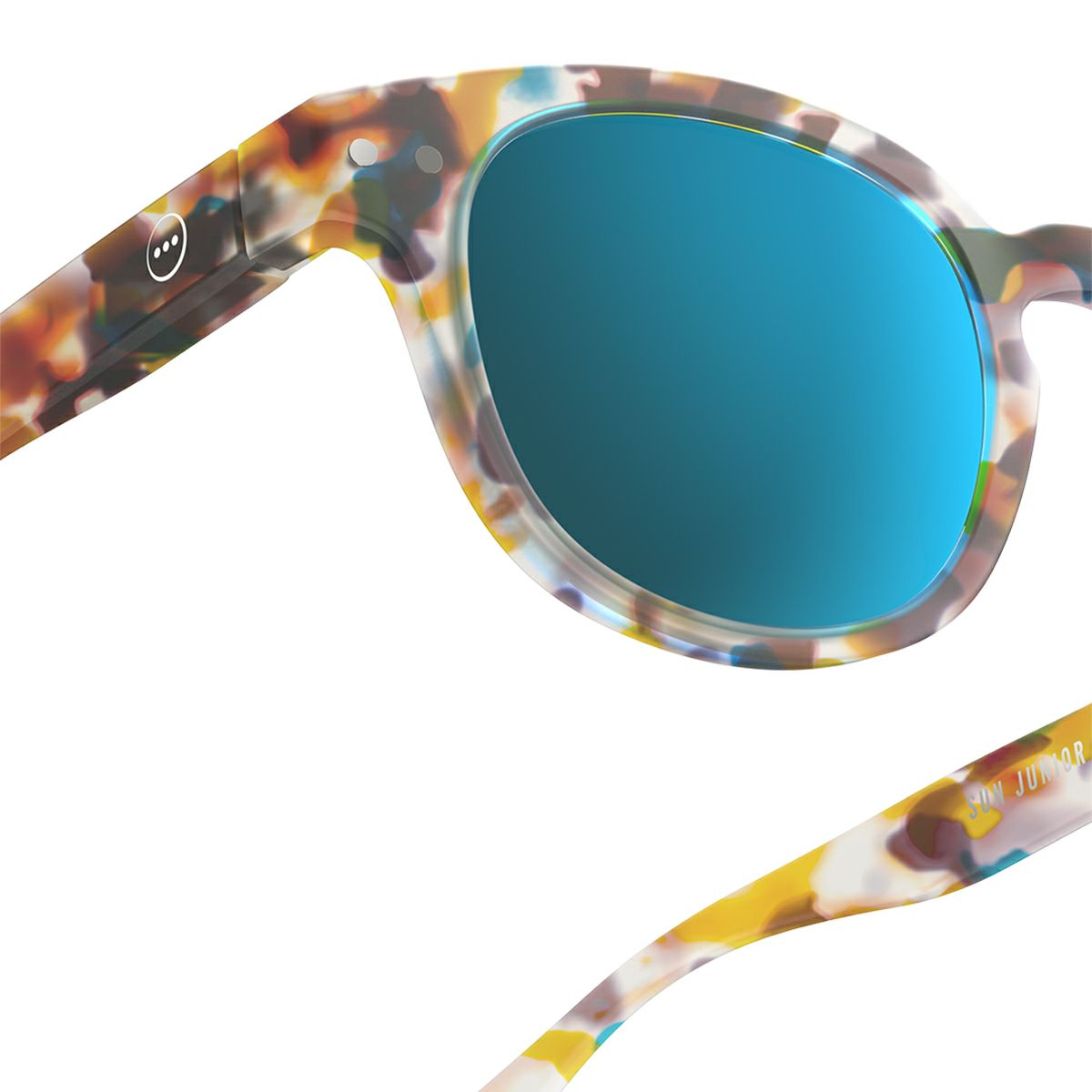 JUNIOR SUN#ｃblue tortoise(mirror lenses)