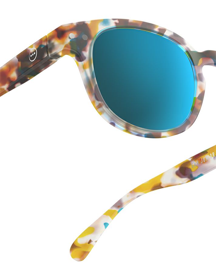 JUNIOR SUN#ｃblue tortoise(mirror lenses)
