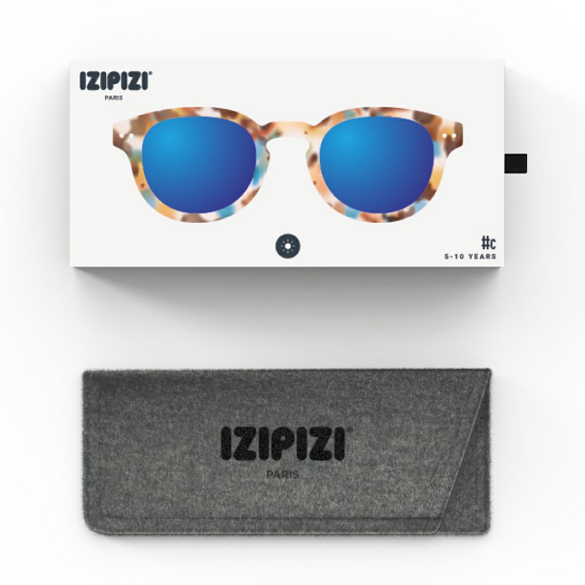 JUNIOR SUN#ｃblue tortoise(mirror lenses)