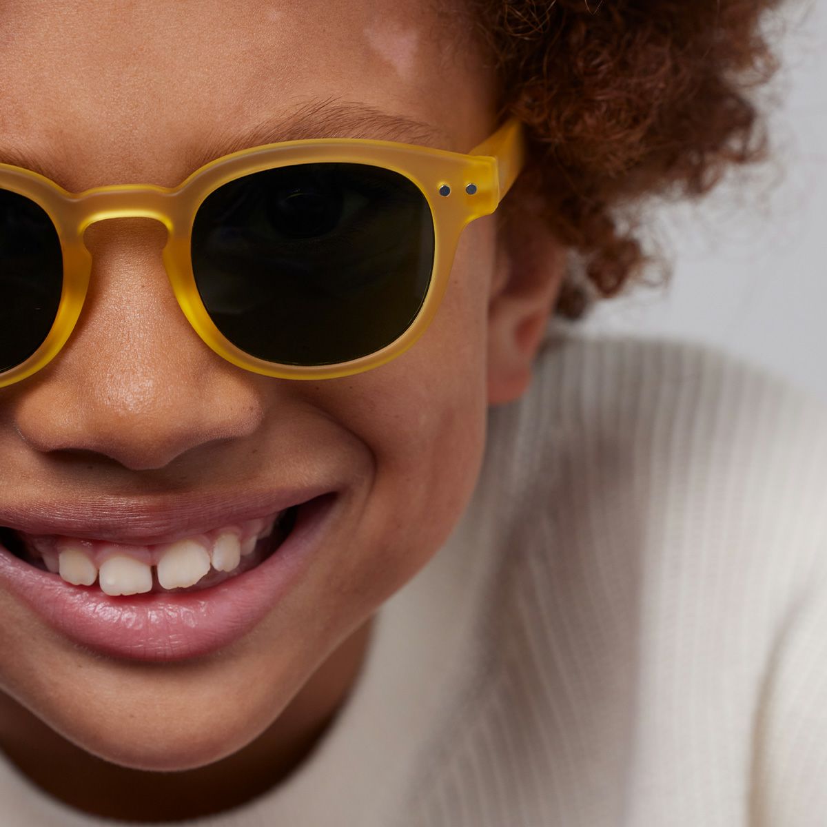 JUNIOR SUN#ｃyellow honey(green lenses)