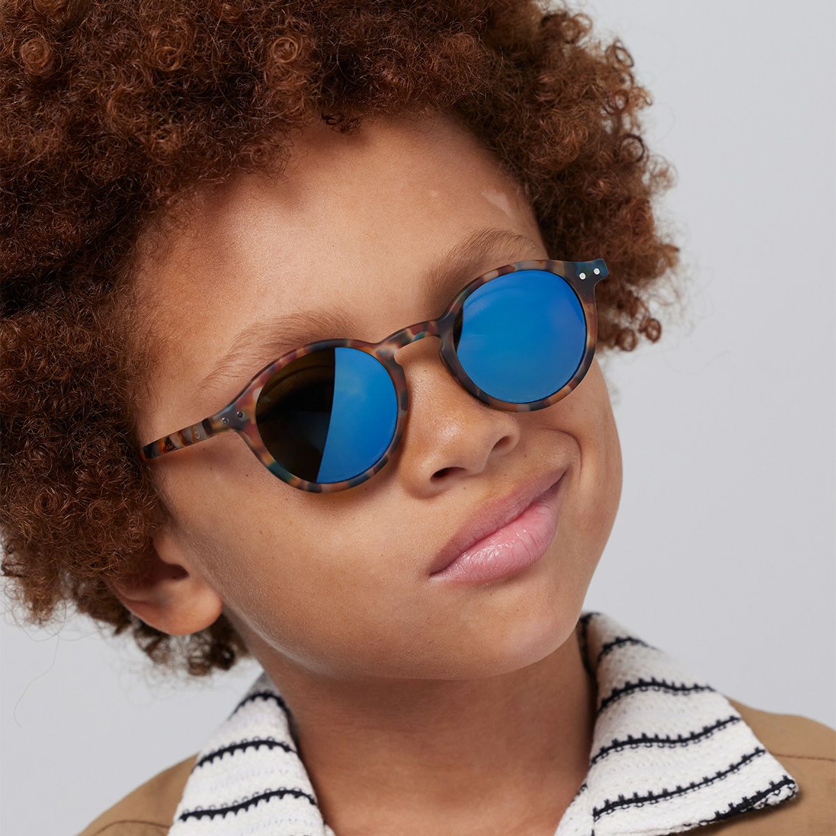 JUNIOR SUN＃dblue tortoise(mirror lenses)