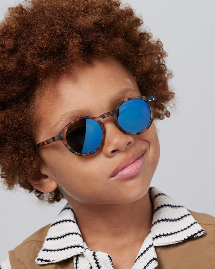 JUNIOR SUN＃dblue tortoise(mirror lenses)