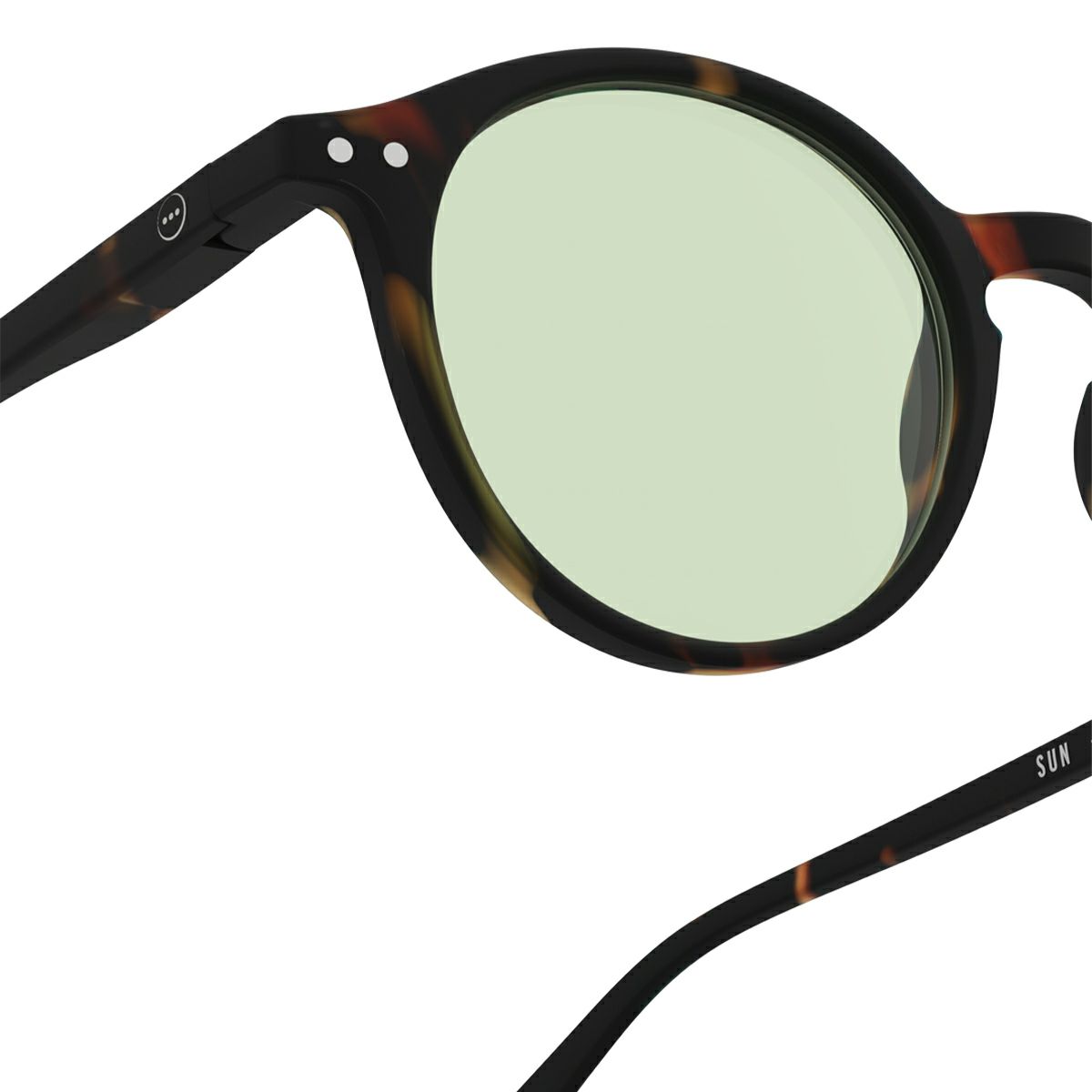 SUN LIGHTCOLOR #DTortoise(Light green lenses)