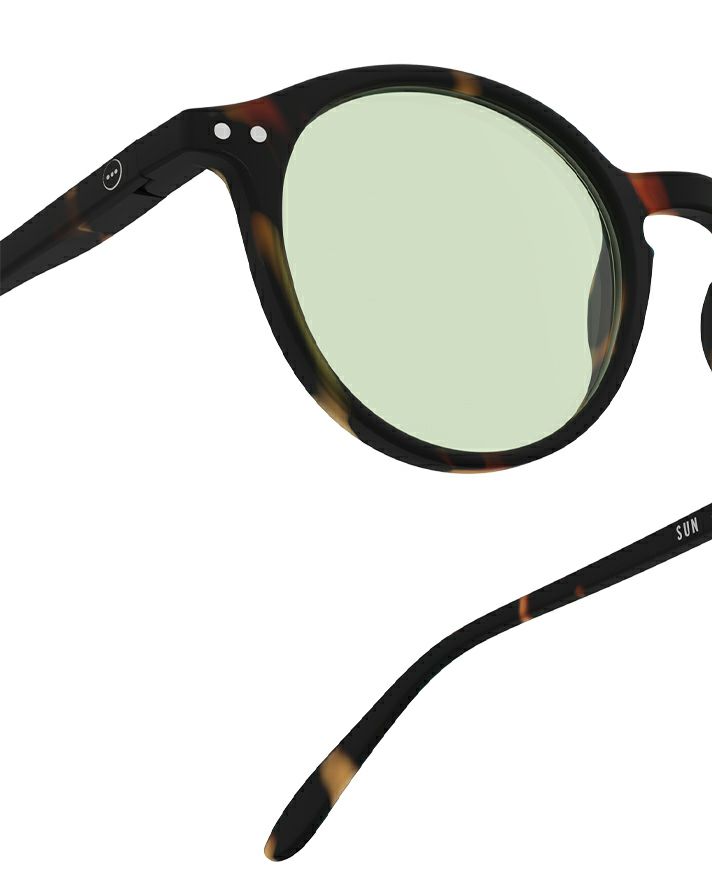 SUN LIGHTCOLOR #DTortoise(Light green lenses)