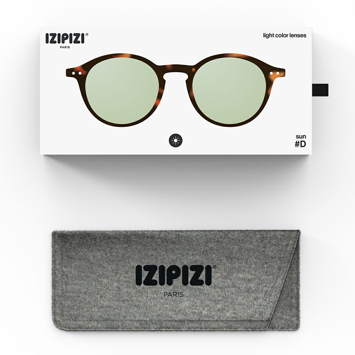 SUN LIGHTCOLOR #DTortoise(Light green lenses)