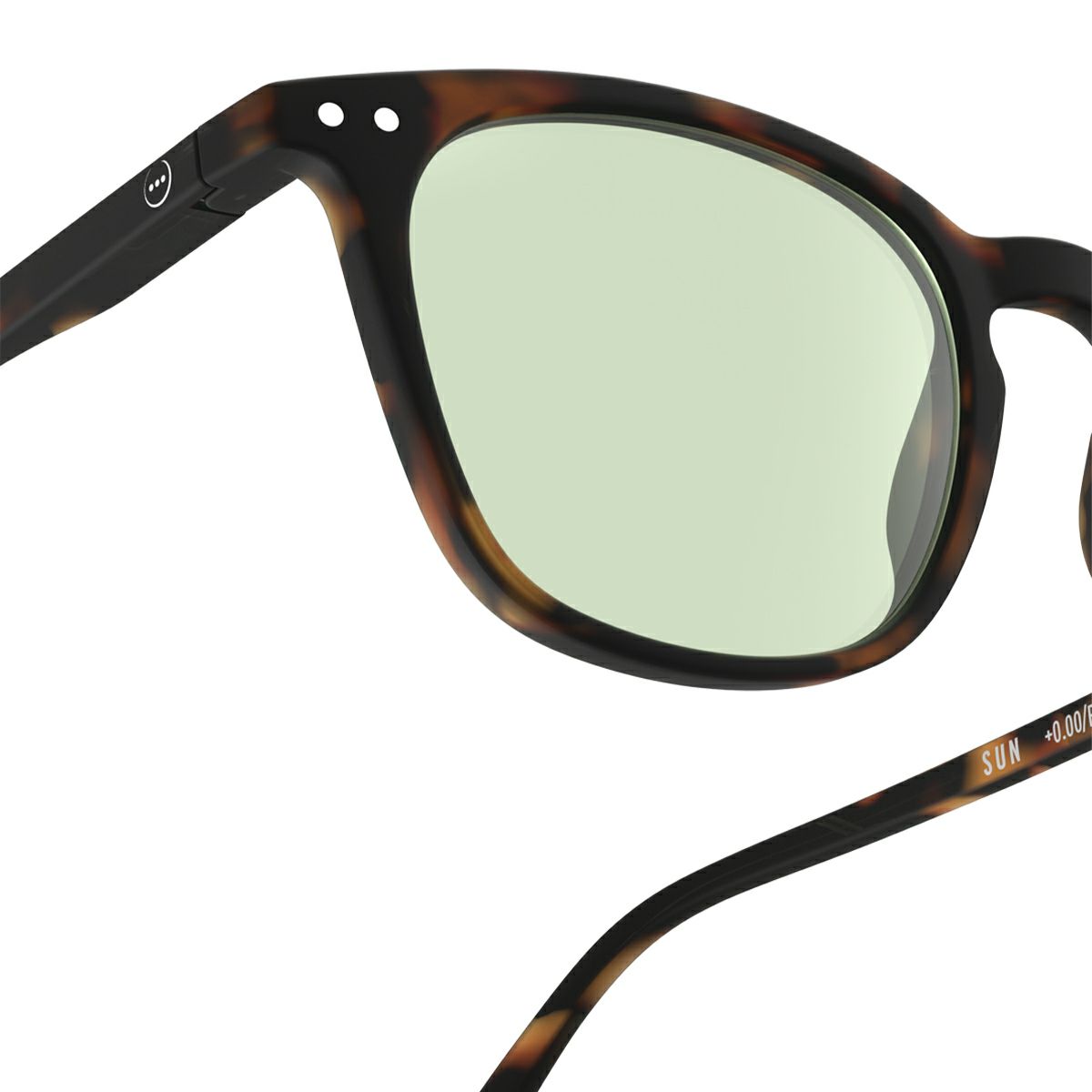 SUN LIGHTCOLOR #ETortoise(Light green lenses)