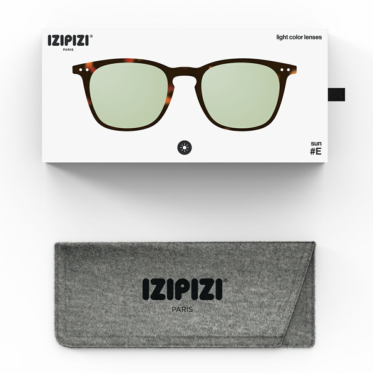 SUN LIGHTCOLOR #ETortoise(Light green lenses)